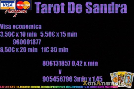Tarot barato 8,50 x 20 min 960001877